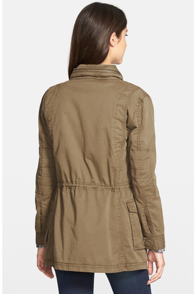 Treasure&Bond Twill Boyfriend Utility Jacket, Alternate, color, OLIVE DARK