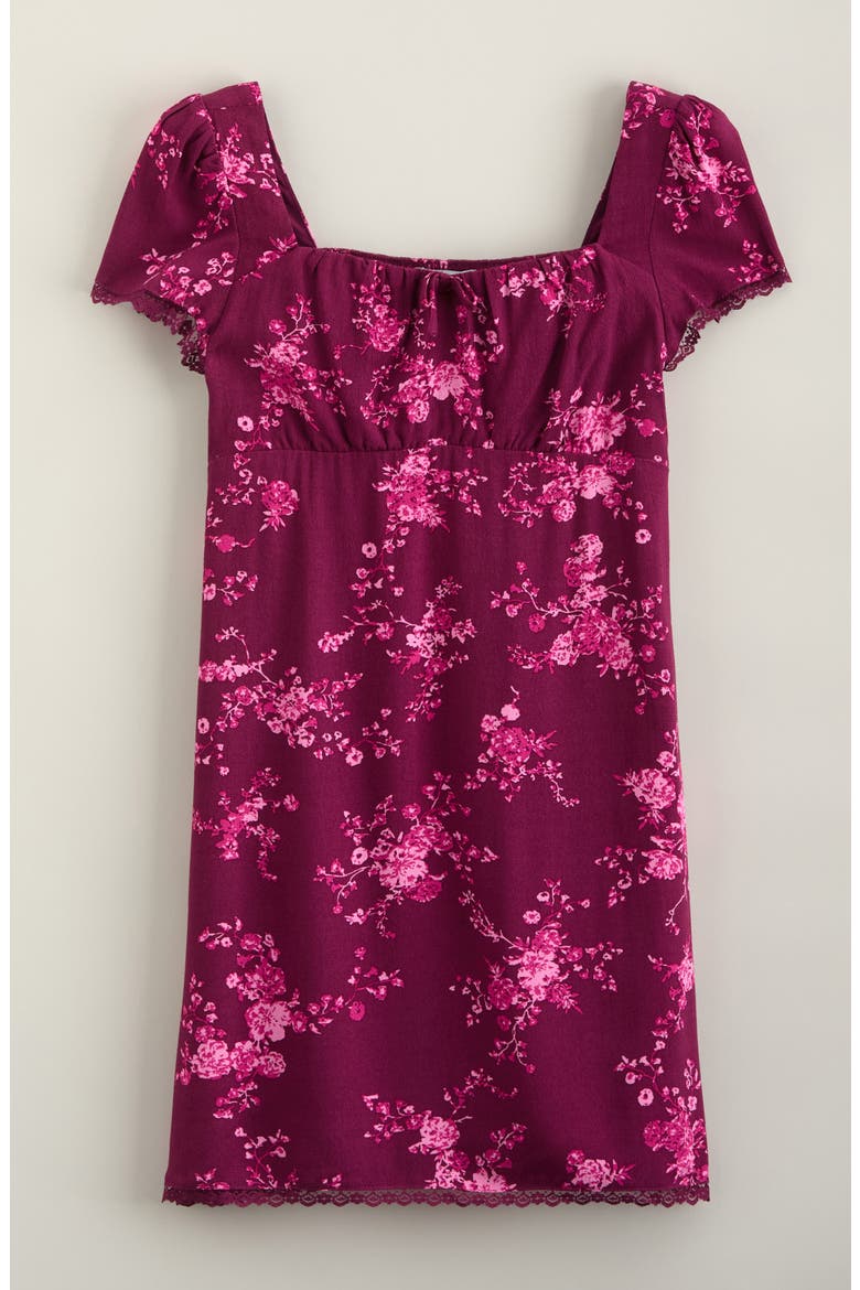 Kids' Sweetheart Polka Dot Minidress, Main, color, PURPLE POTION DARIA FLORAL