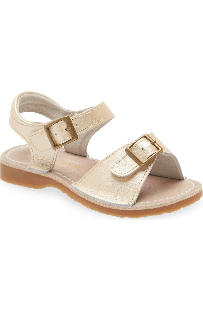 L'AMOUR Kids' Olivia Buckle Sandal, Main, color, Champagne