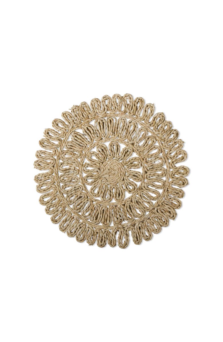 tag Rosie Maize Natural Spring Placemat Wipe Clean Dining Decor, Main, color, Beige