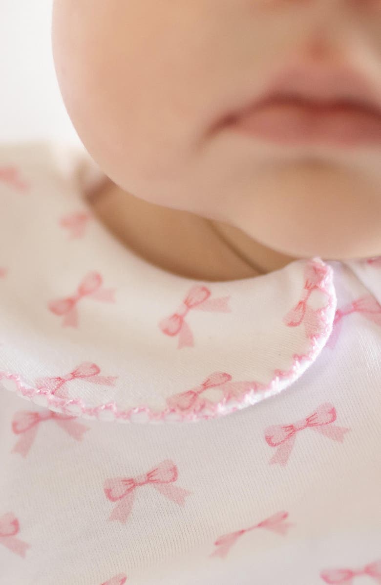 Paper Cape Peter Pan Collar Fitted Pima Cotton One-Piece Pajamas, Alternate, color, 