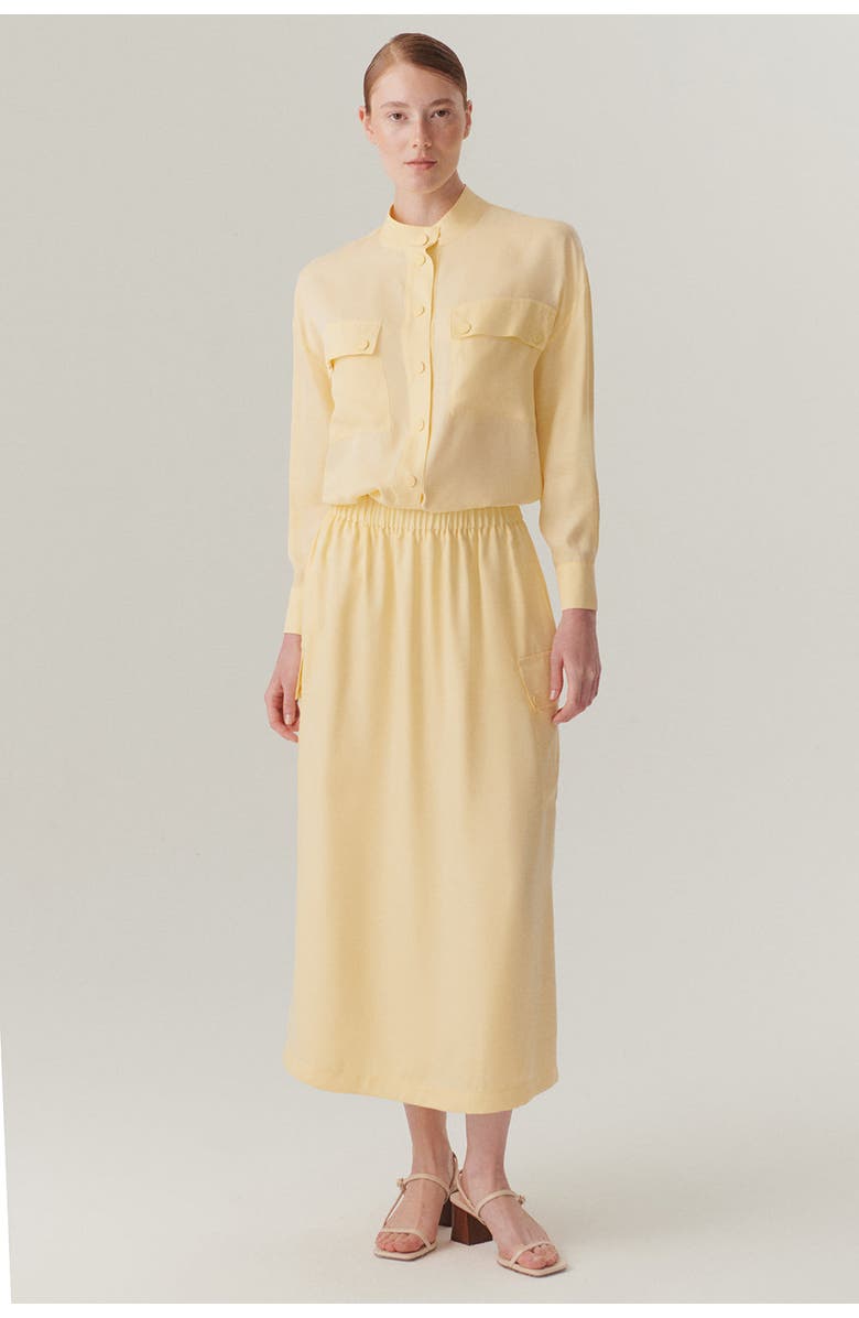 Exquise Saylor Midi Skirt, Alternate, color, Yellow