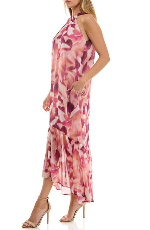 Shop Socialite Halter High-low Maxi Dress