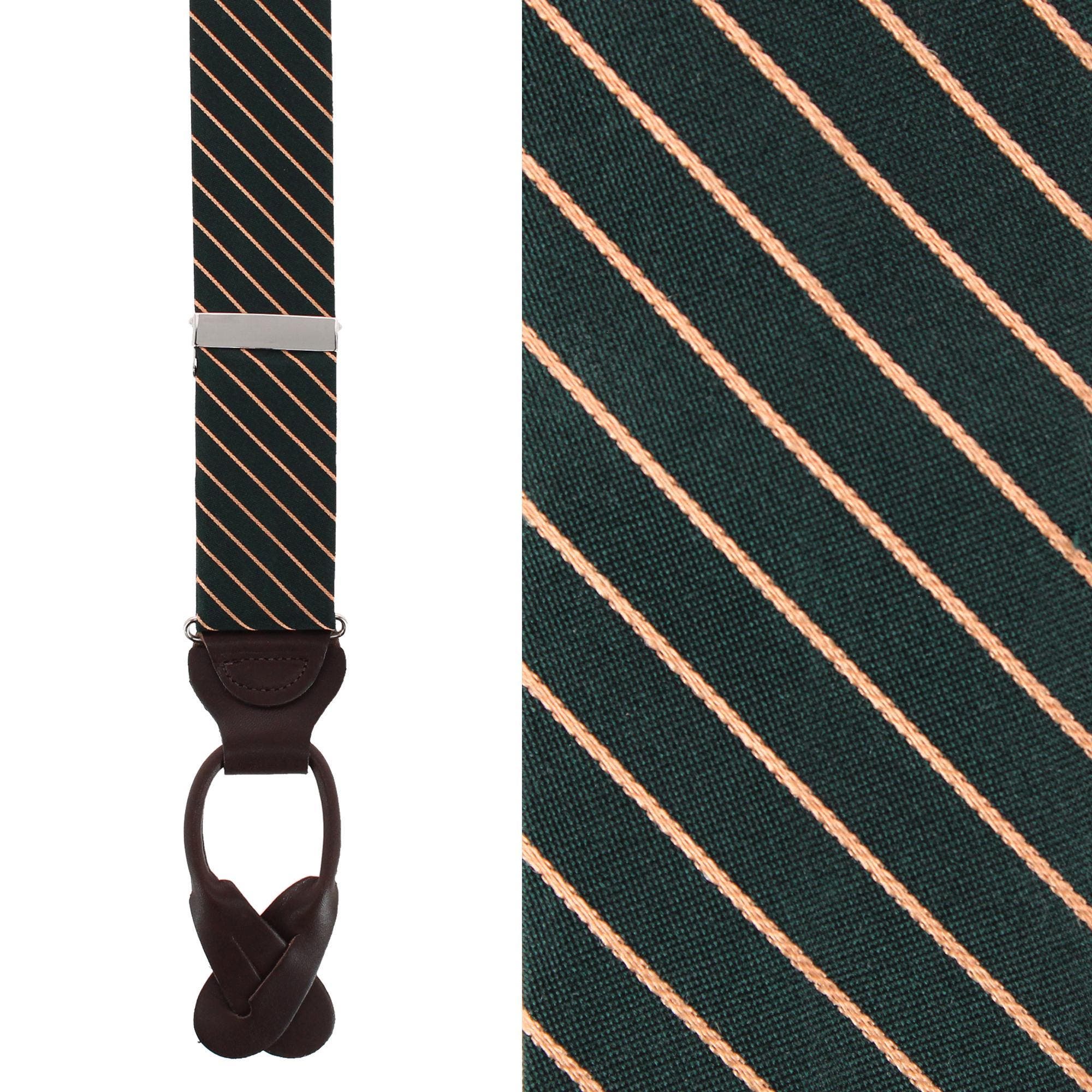 Green with Gold Stripe
