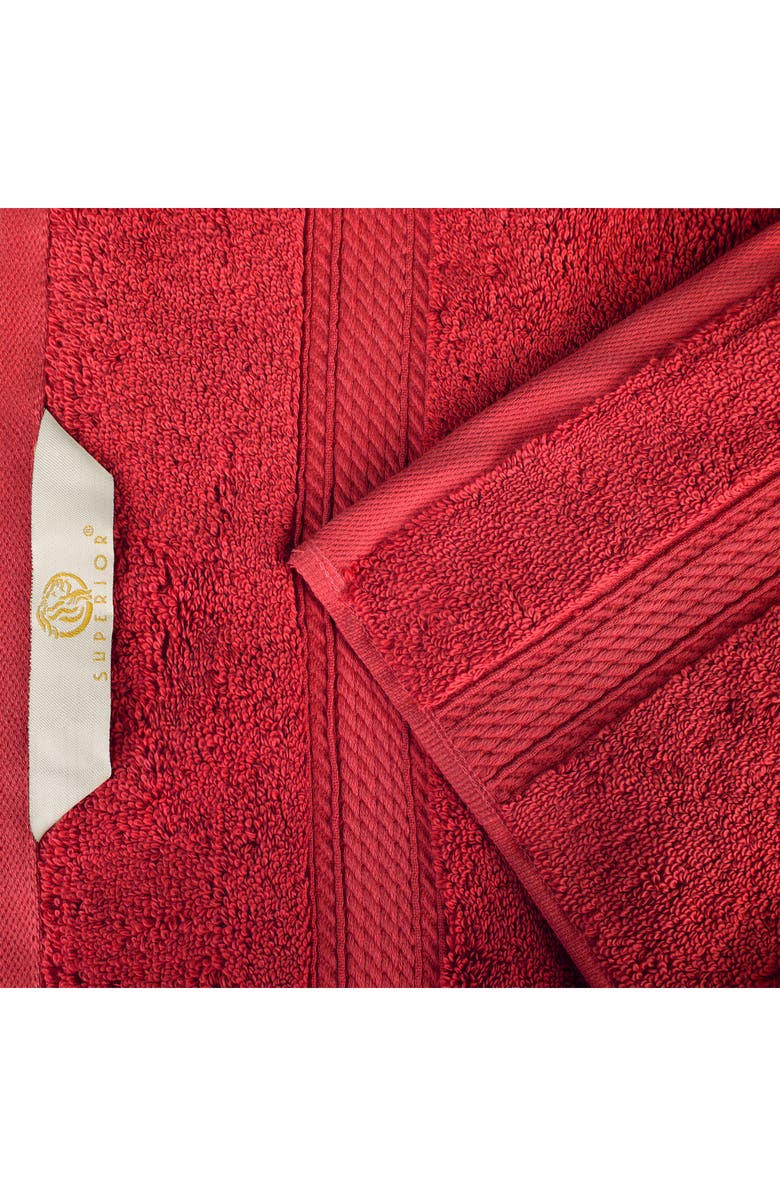 Superior Egyptian Cotton 9-Piece Towel Set, Alternate, color, Red