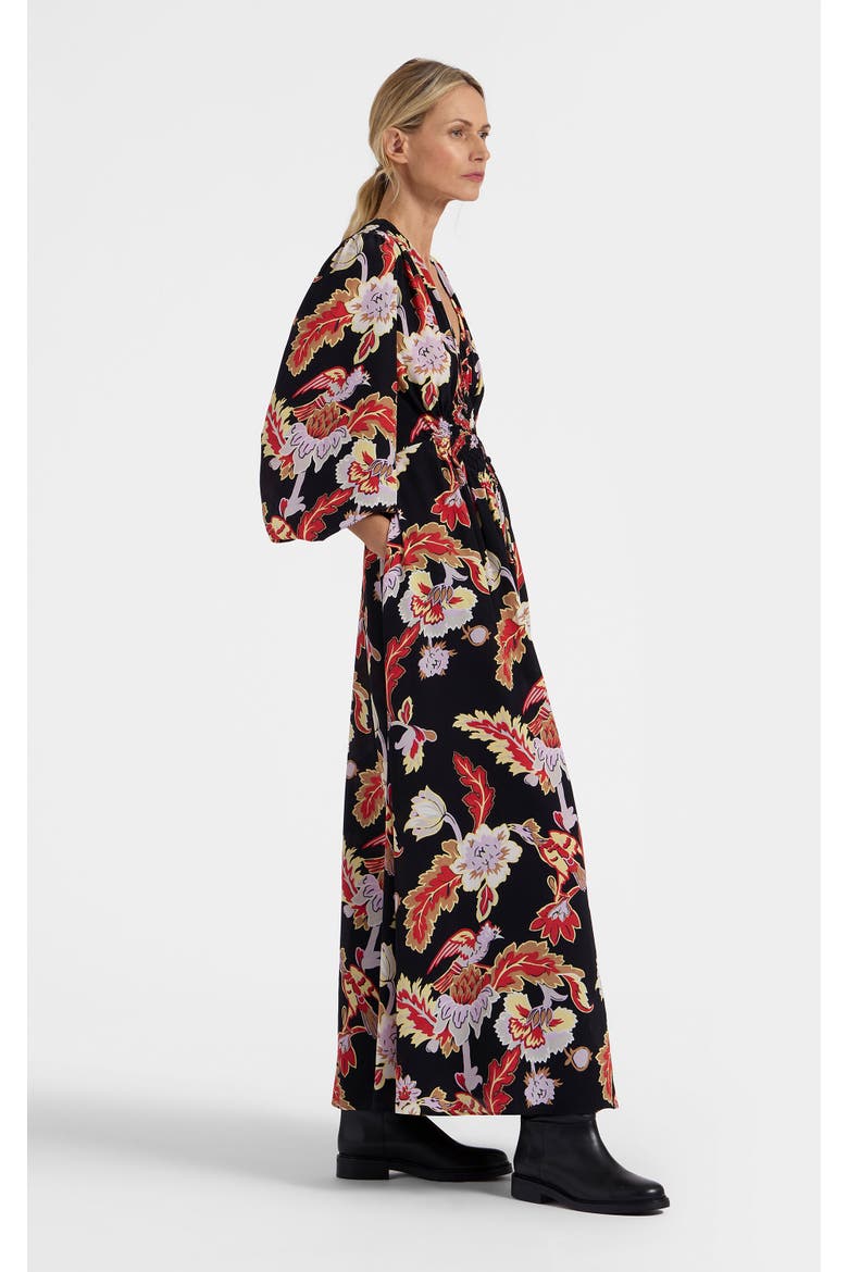 Long Camerino Dress, Main, color, Lark Black