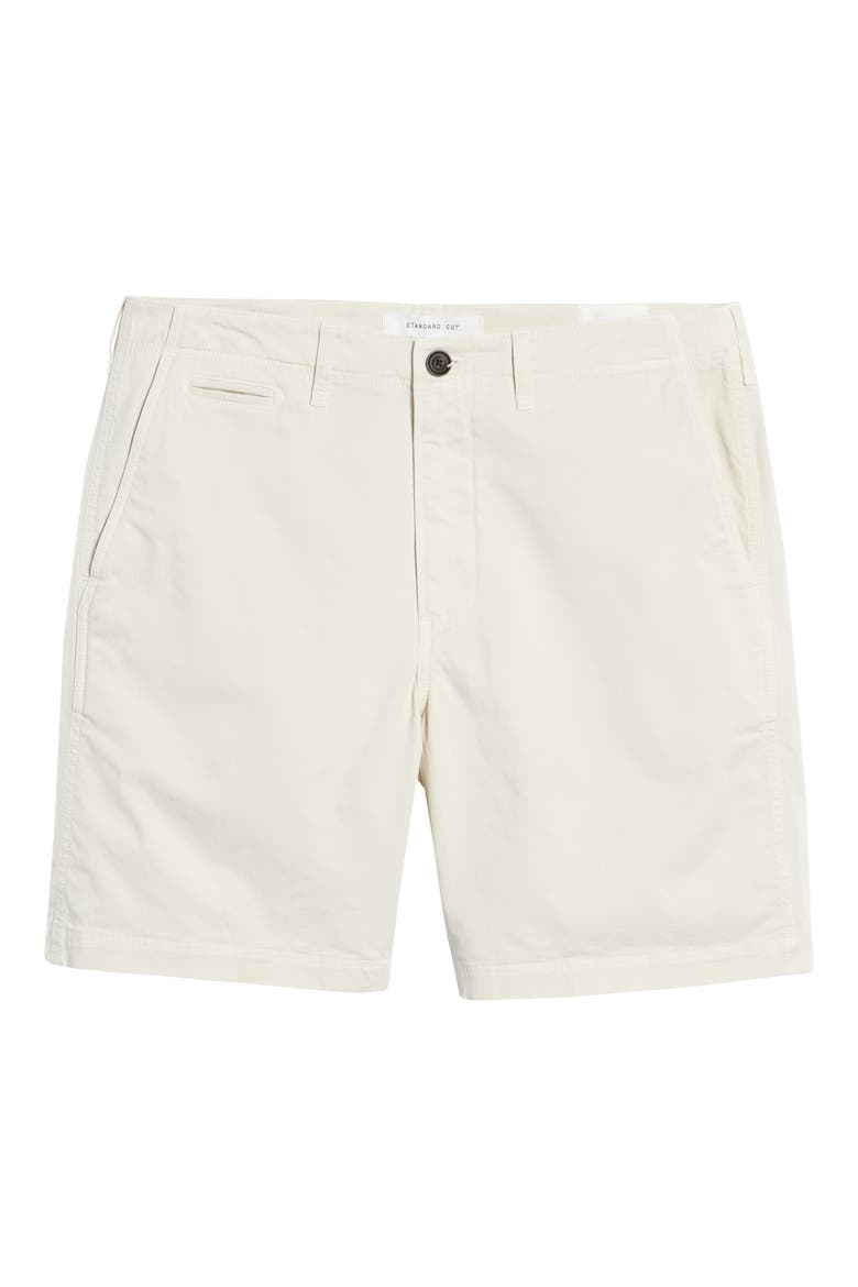 Men's Cotton Blend Chino Shorts, Alternate, color, EGGSHELL