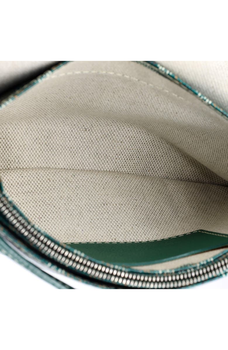 Pre-Owned Goyard Plumet Clutch Wallet Coated Canvas, Alternate, color, Green