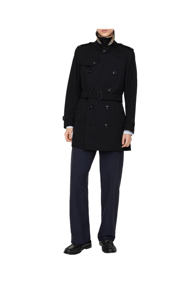 Short Kensington Heritage Trench Coat, Alternate, color, Black