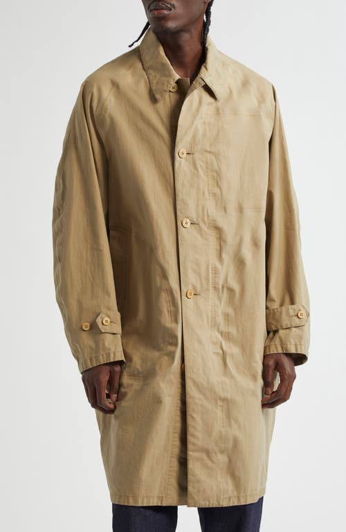 VISVIM Henderson 3L Laminated Linen Coat in Beige  product