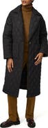 Bernardo Diamond Quilted Long Coat
