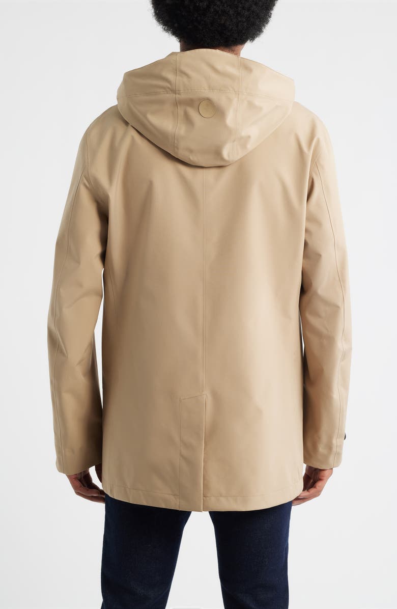 Save The Duck Benjamin Waterproof Rain Jacket, Alternate, color, Stardust Beige