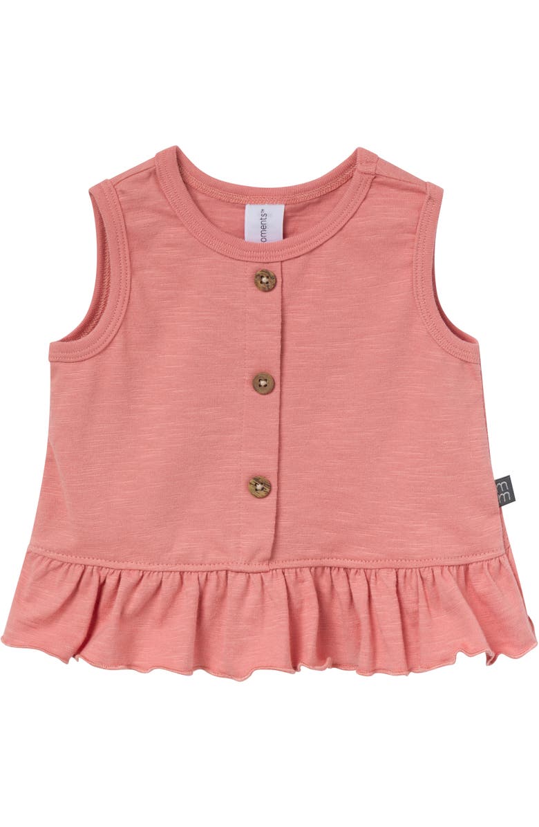 Modern Moments<sup>™</sup> by Gerber Sleeveless Peplum Tops and Shorts Set, Alternate, color, Rose Flower Bunch