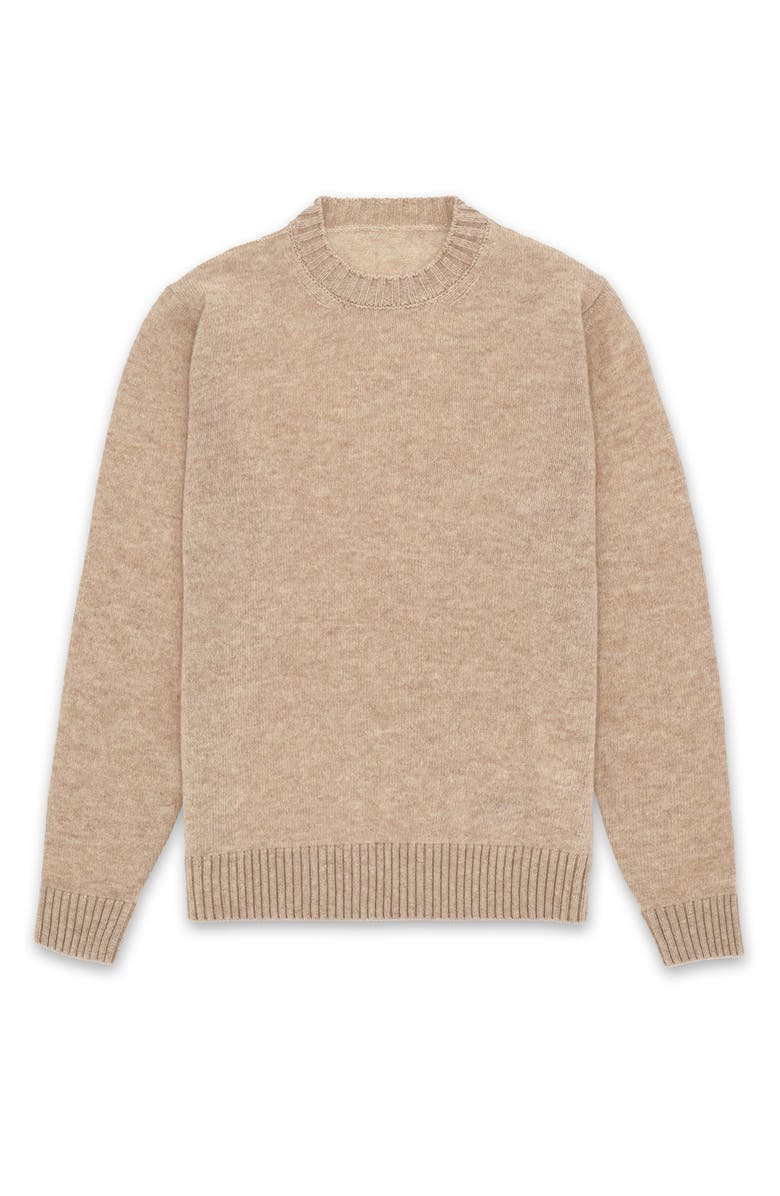 Fortela Merino Wool Crewneck Sweater, Main, color, Ecru