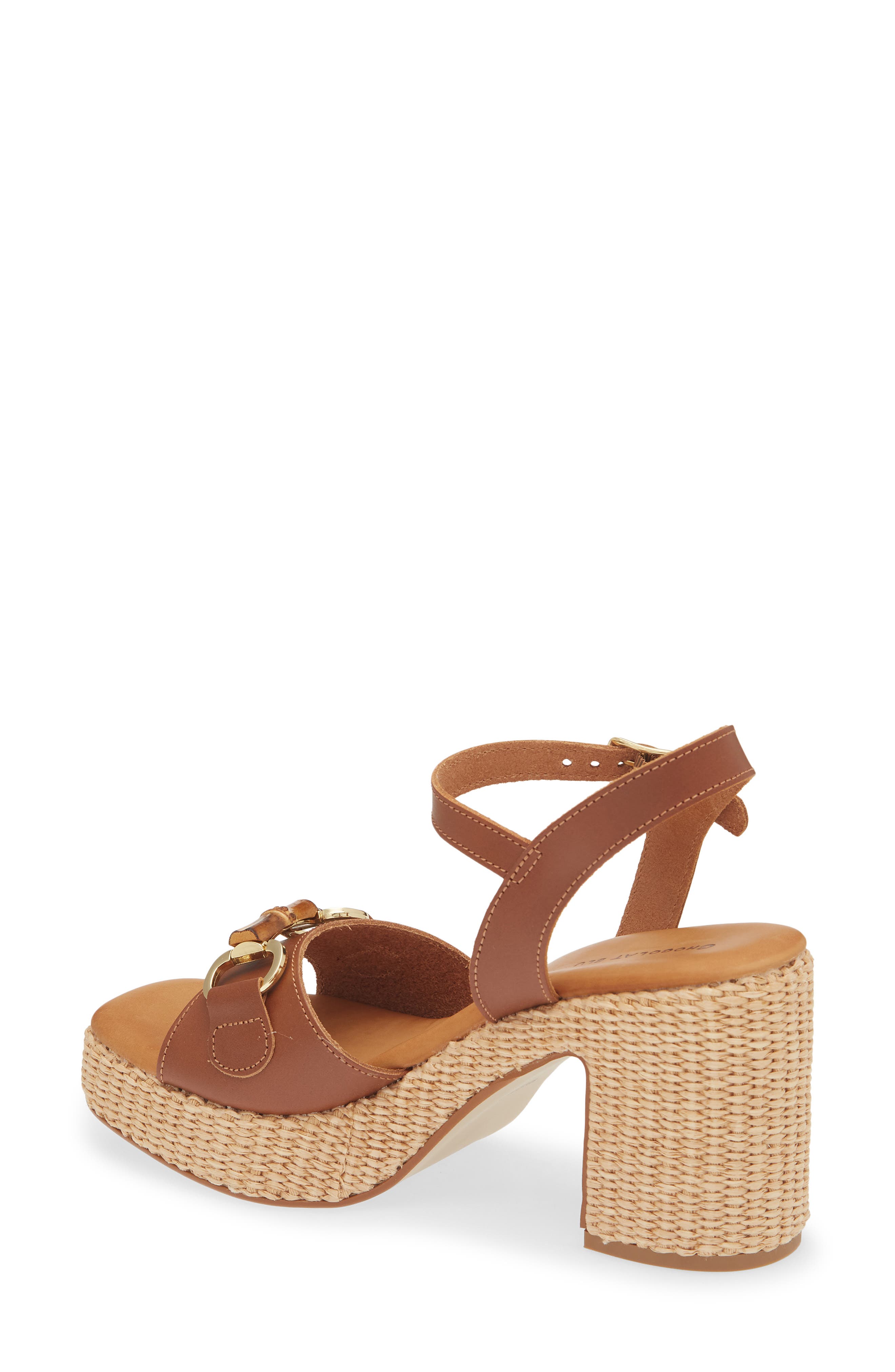 Chocolat Blu Mel Sandal, Alternate, color, Brown Leather