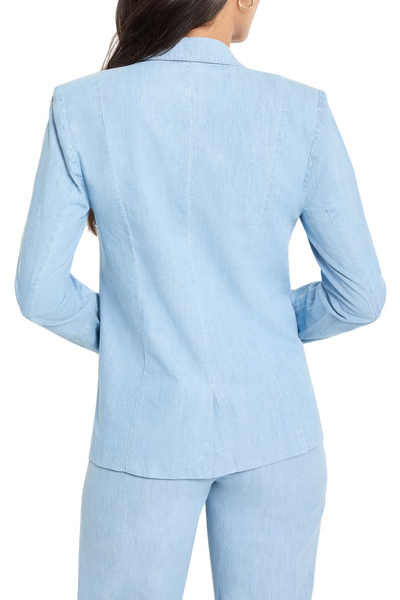 Denim Blazer, Alternate, color, MID WASH