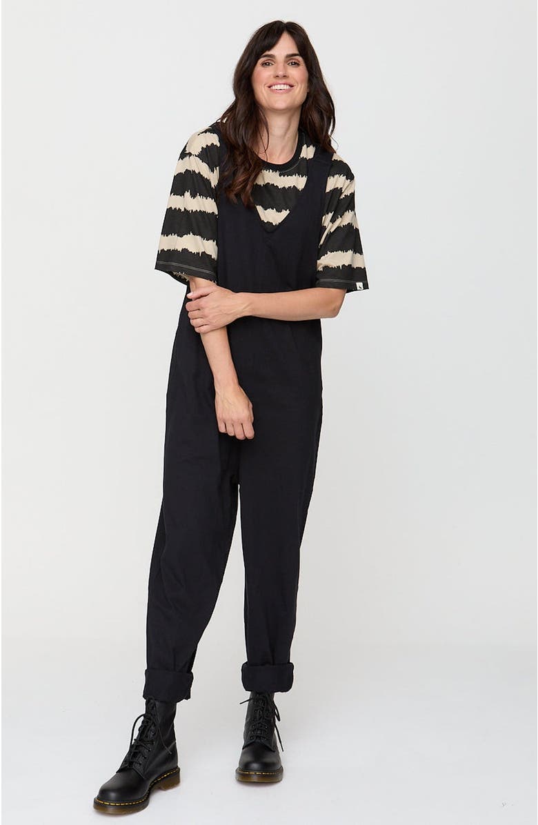 Turtledove London Organic Cotton Jilly Jumpsuit, Main, color, Black