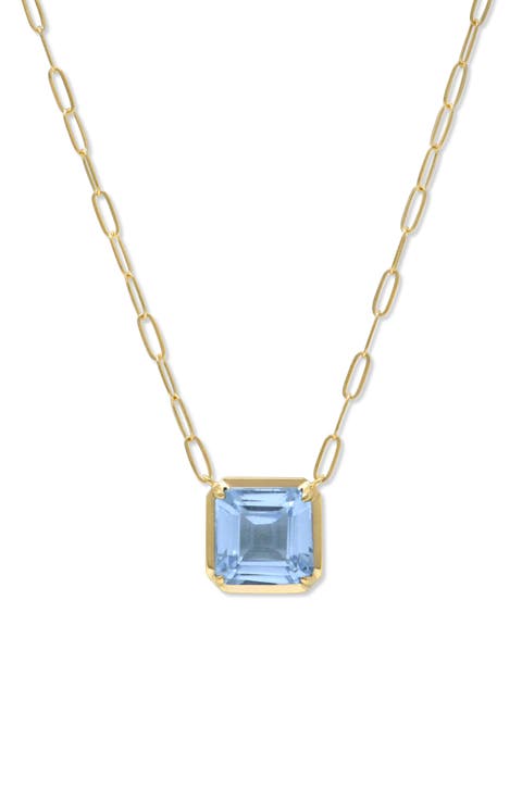 Cléo Carré Grande Square Pendant Necklace