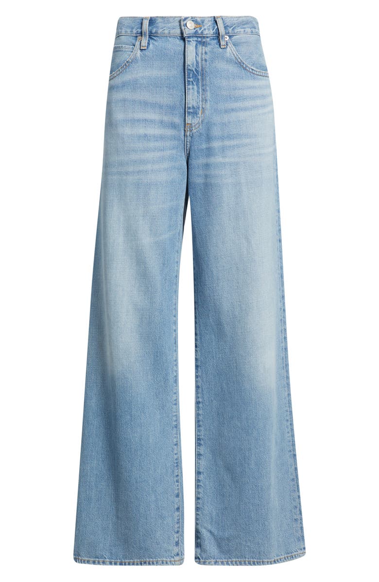 FRAME The Off Duty Stroll Wide Leg Jeans, Alternate, color, Frey