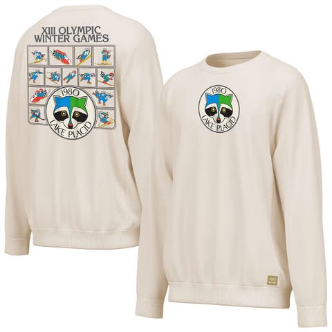 Men's Outerstuff  Cream Lake Placid 1980 Winter Olympics Events Sweatshirt