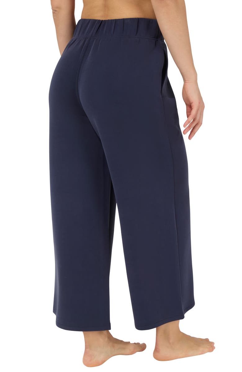 YOGALICIOUS SoftLite Elara Sandwash Culotte Pants, Alternate, color, True Navy