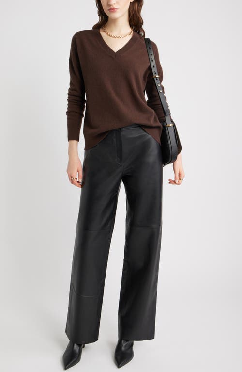 Nordstrom V-neck Cashmere Sweater In Brown