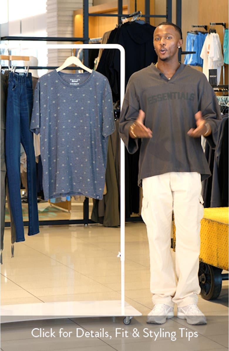 Venice Leaf Print T-Shirt, sales video thumbnail