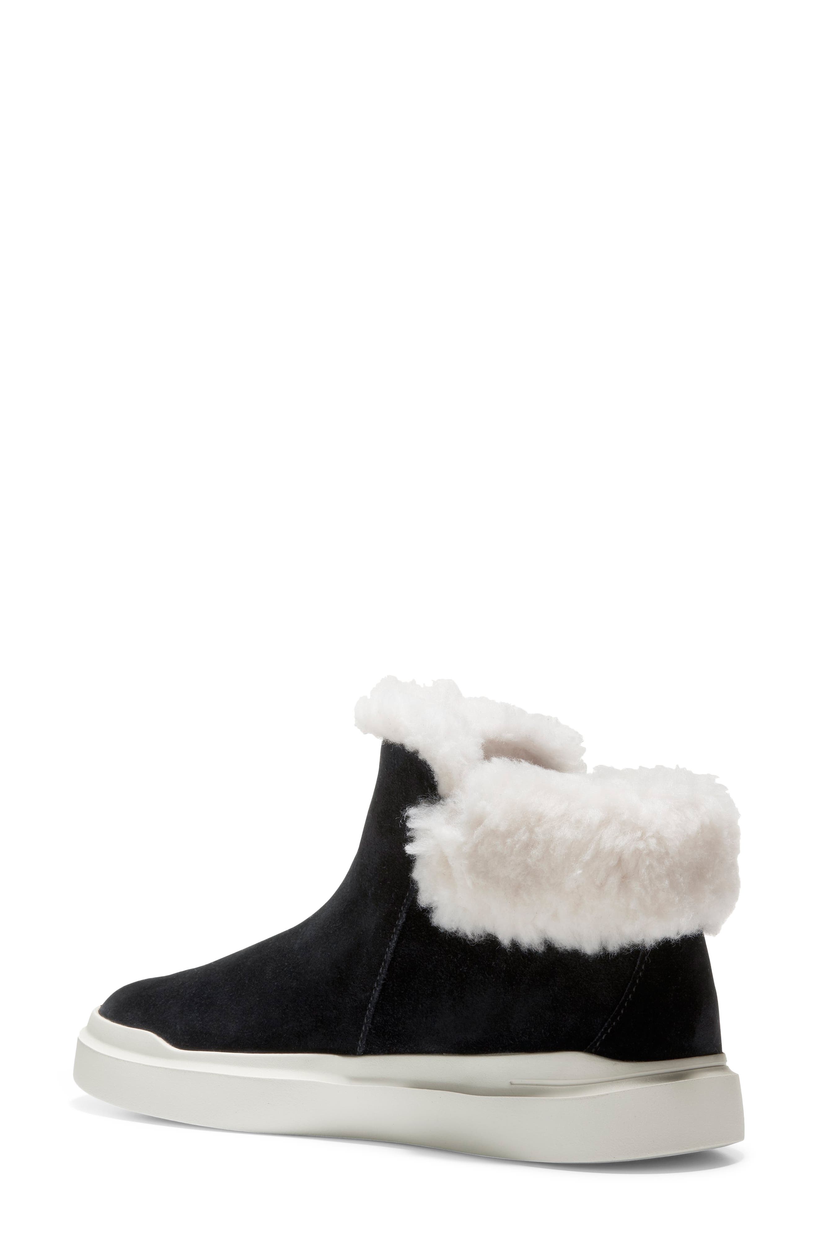 Cole Haan Grandpro Rally Faux Fur Trim Bootie, Alternate, color, 