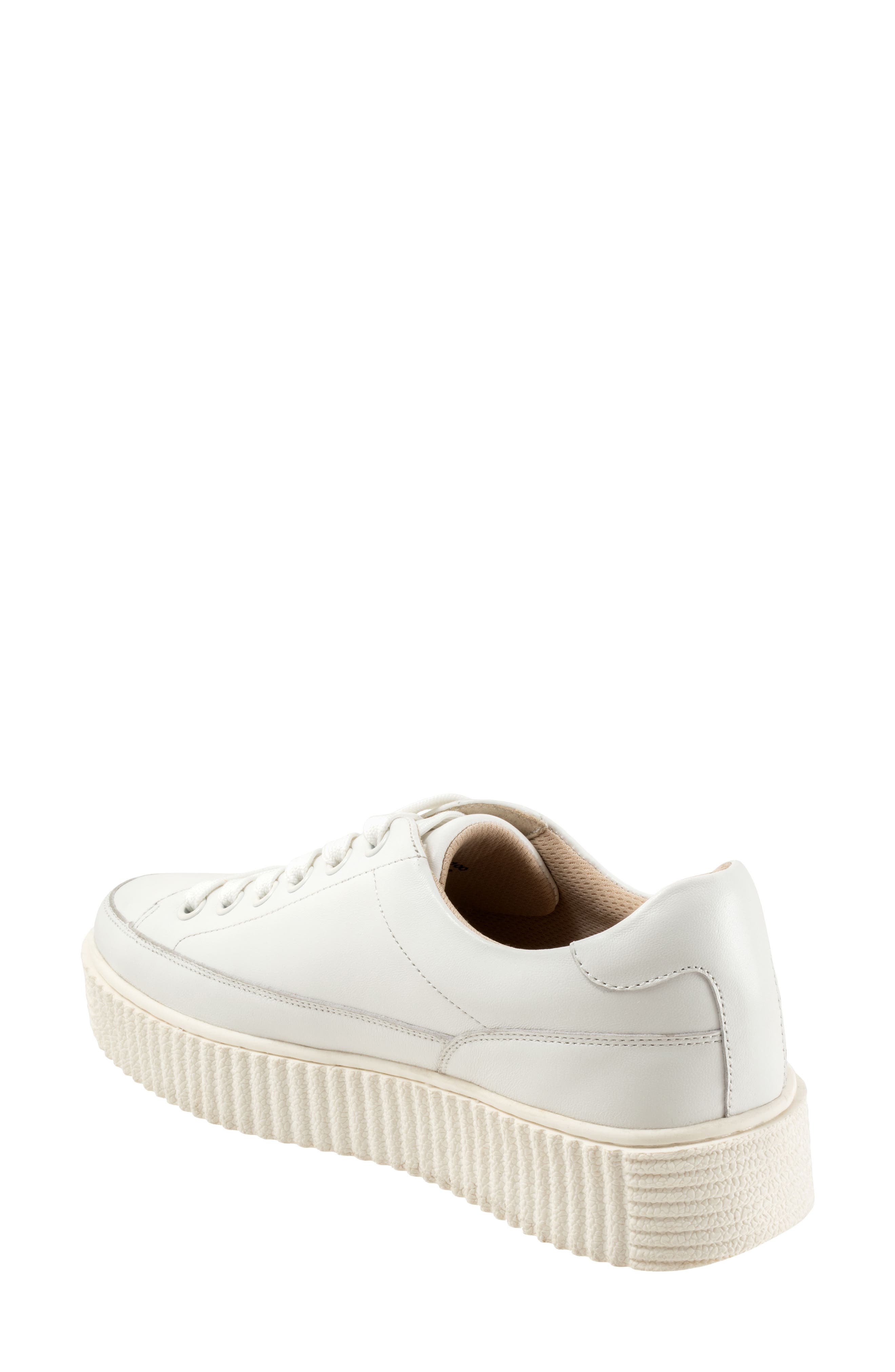 Trotters Baylor Platform Sneaker, Alternate, color, White