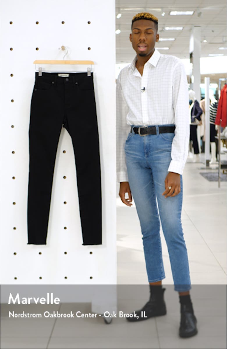 9-Inch Raw Hem Ankle Skinny Jeans, sales video thumbnail