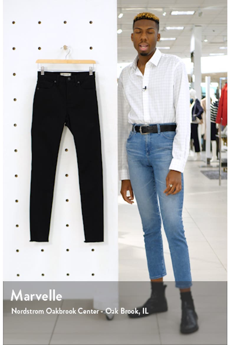 9-Inch Raw Hem Ankle Skinny Jeans video