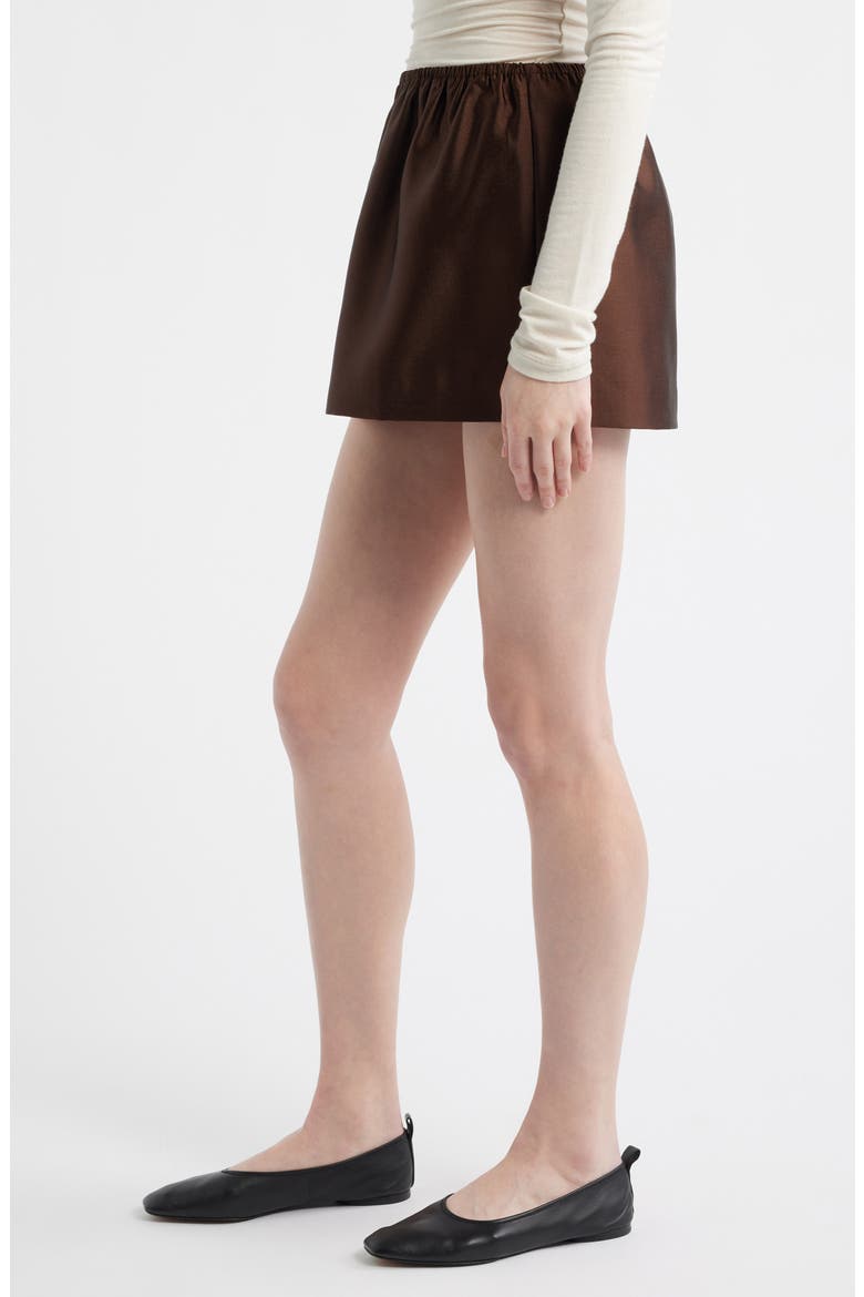 Elva Metallic Miniskirt, Alternate, color, CAFE
