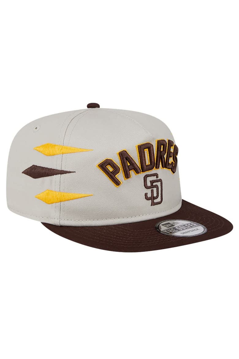Men's New Era Cream San Diego Padres Iron Golfer Snapback Hat, Alternate, color, Cream