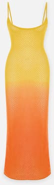 PCFG The Solar Reflections Sunset Ombre Crochet Maxi Dress