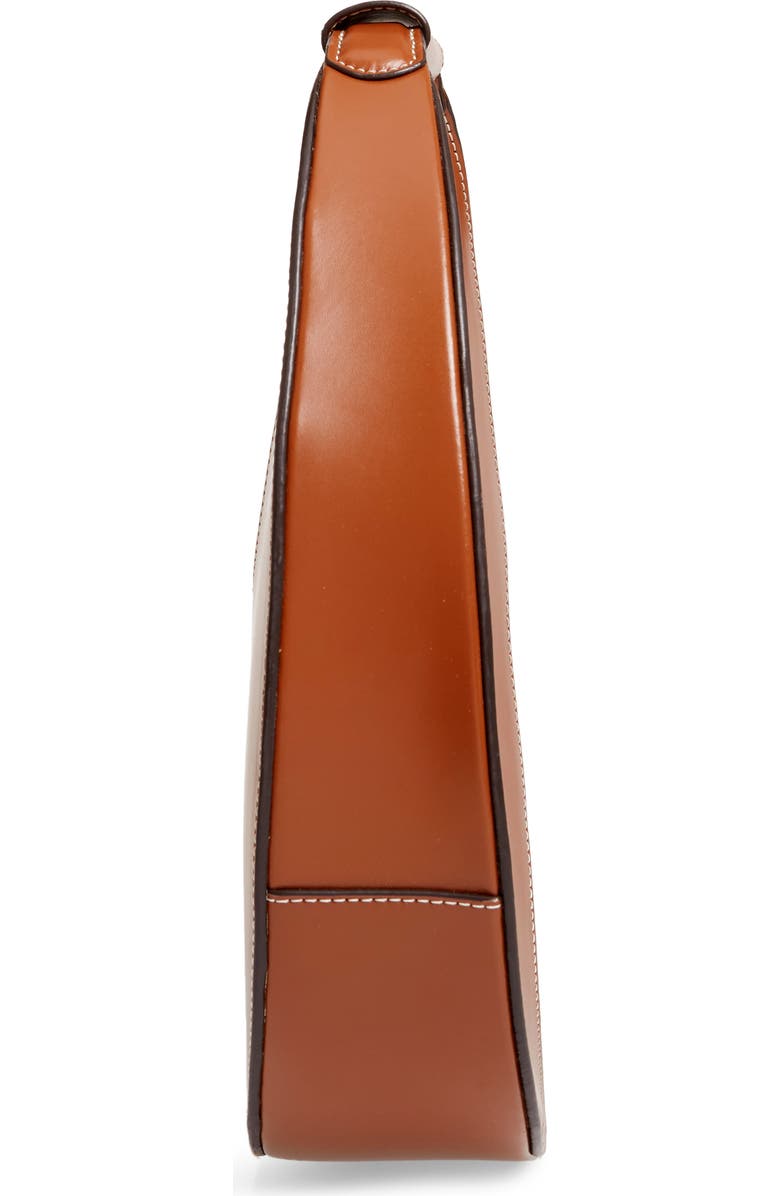 STAUD Leather Moon Bag, Alternate, color, Tan