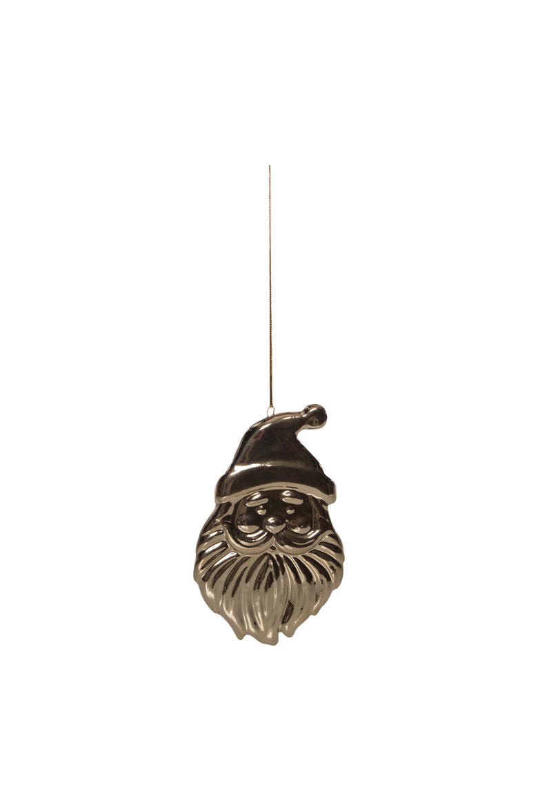 Chrome Santa Christmas Tree Ornament Assortment of 3, Alternate, color, Gold