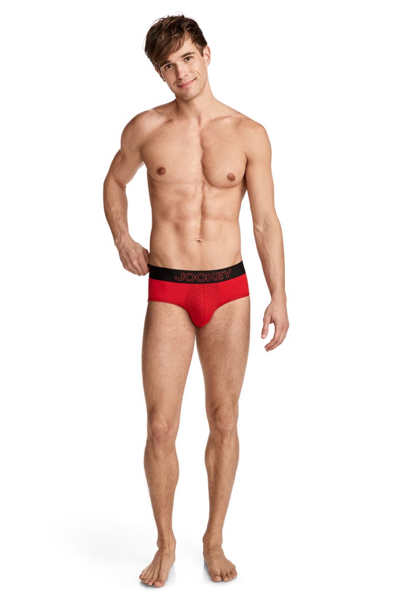 Mens EverActive VentraCool Air Brief, Alternate, color, Red Reality