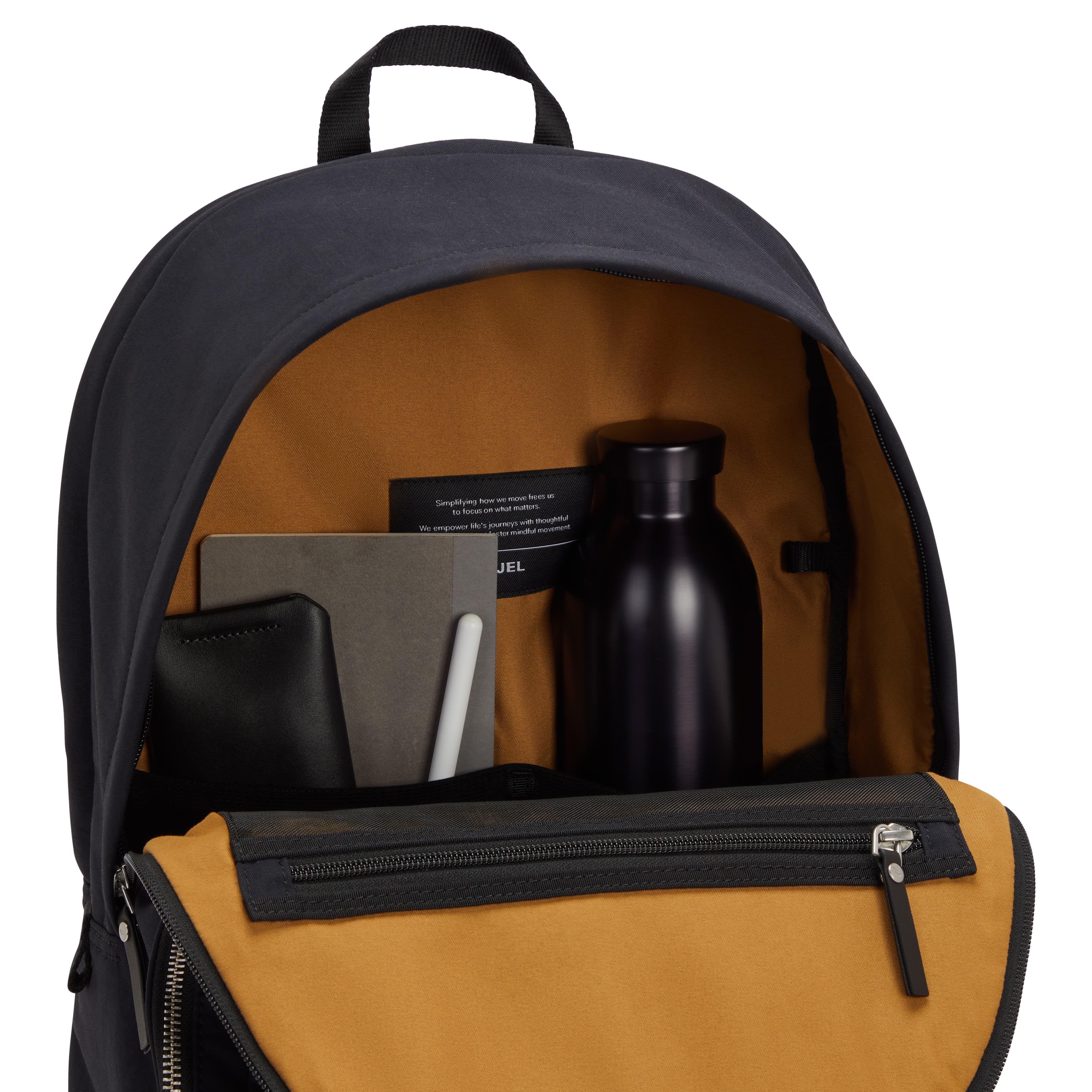 LOJEL SEMO Backpack Modern Commuter  with Laptop Compartment, Alternate, color, Black