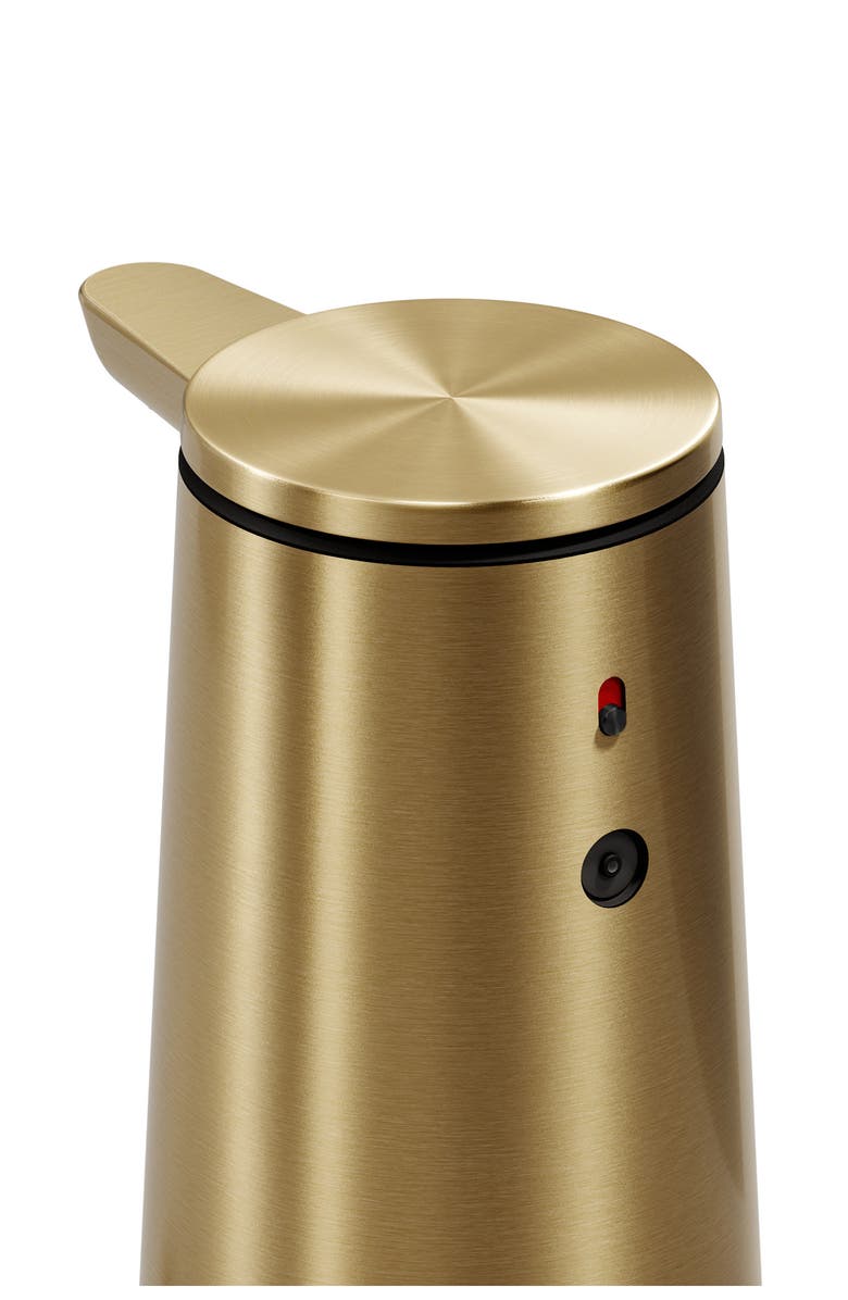 simplehuman Rechargeable Sensor Pump Foam Soap Dispenser, Alternate, color, Gold