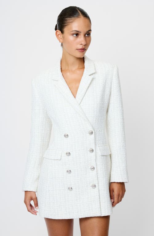 French Connection Scattered Tinsel Long Sleeve Double Breasted Minidress In Multi