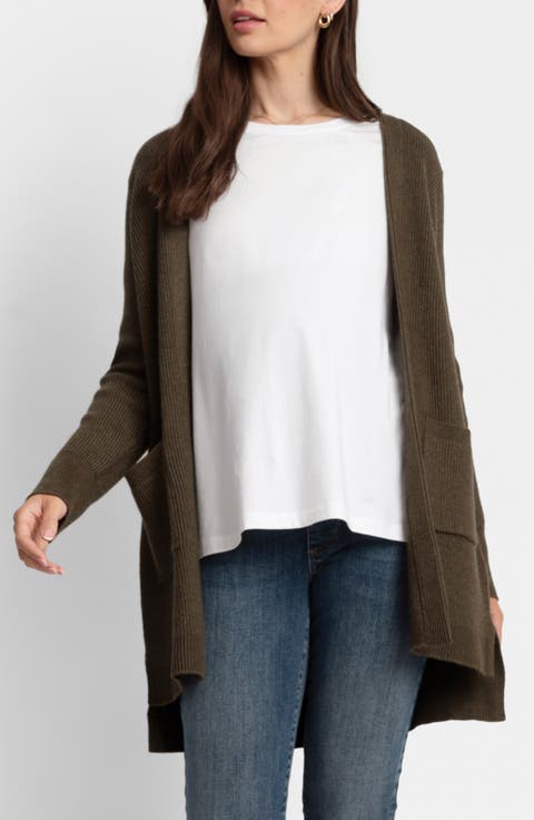 Ivy Distressed Hem Lightweight Cardigan