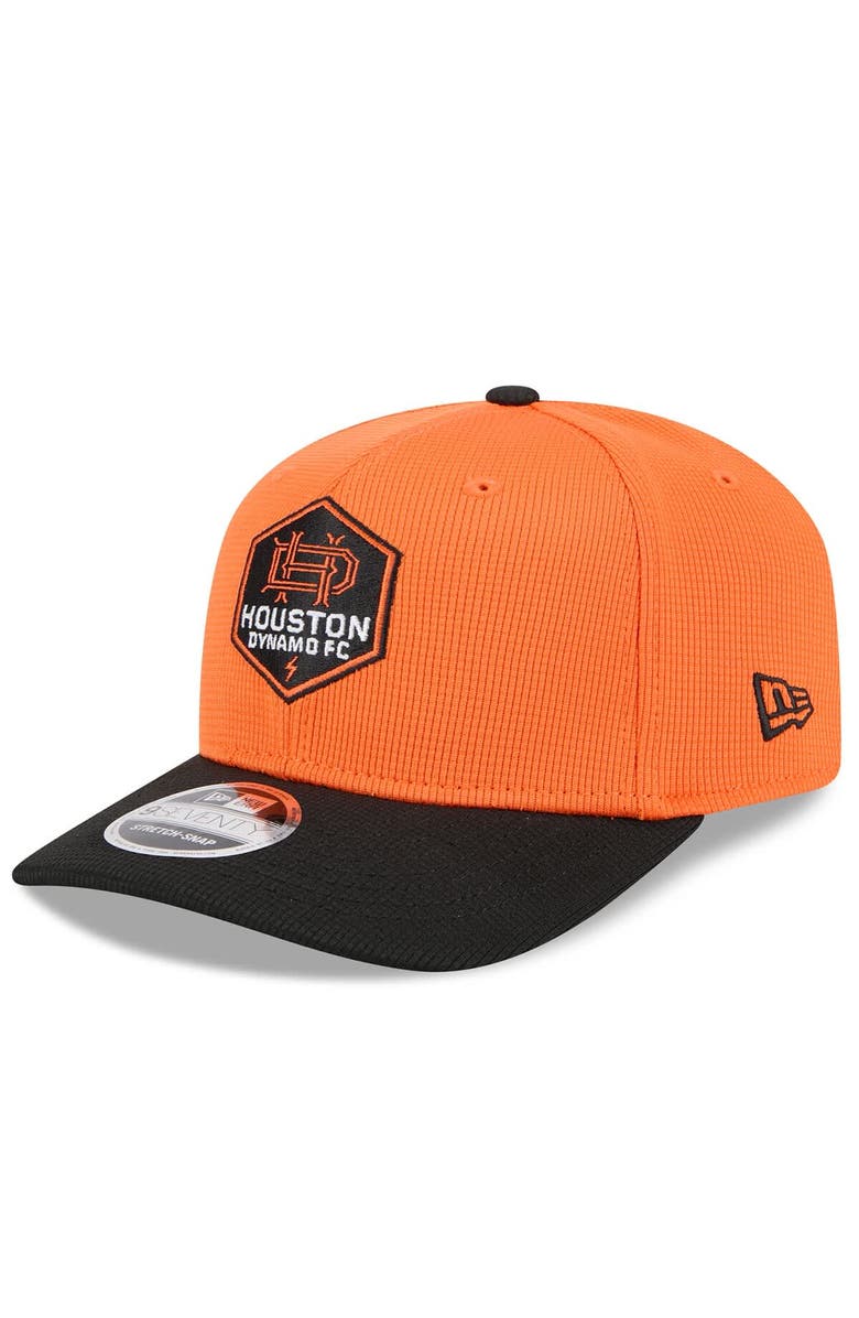 New Era Men's New Era Orange/Black Houston Dynamo FC 2025 Jersey Hook 9SEVENTY Stretch-Snap Hat, Alternate, color, Orange
