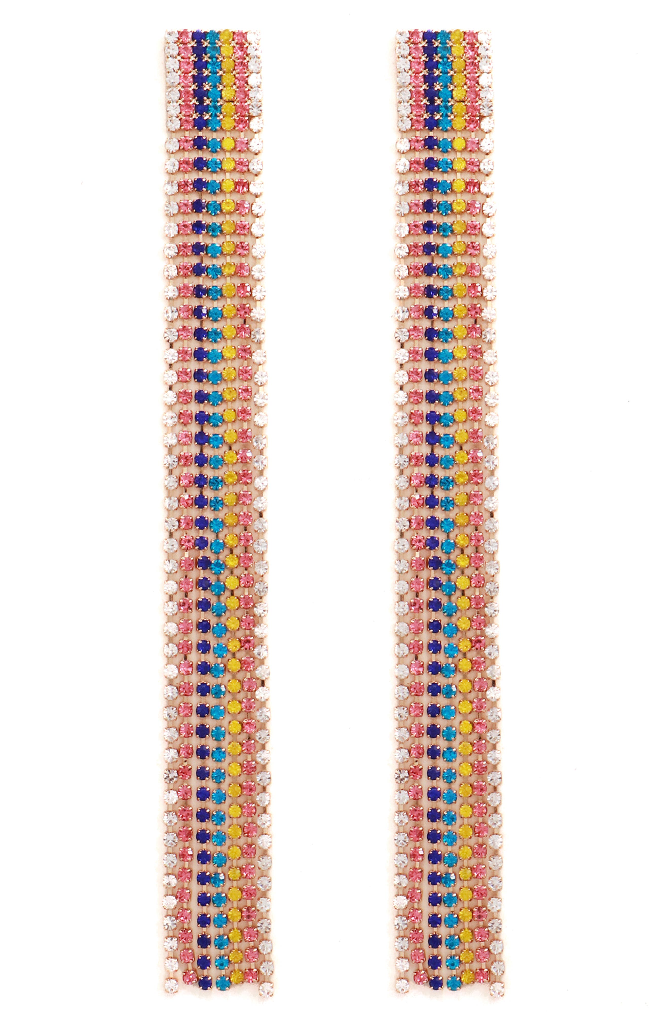 Petit Moments Rainbow Crystal Fringe Earrings (Women) | Nordstromrack