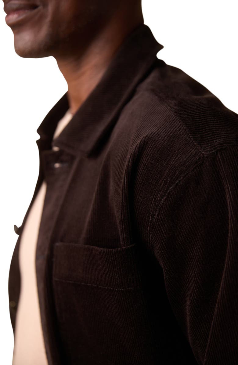 The Normal Brand Corduroy Chore Coat, Alternate, color, Dark Brown