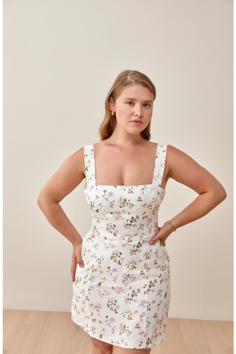 Brigitte Floral Sheath Minidress, Alternate, color, CARINE
