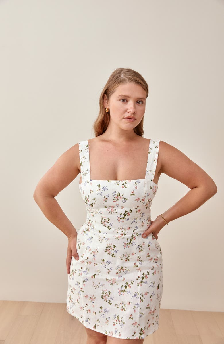 Reformation Brigitte Floral Sheath Minidress, Alternate, color,