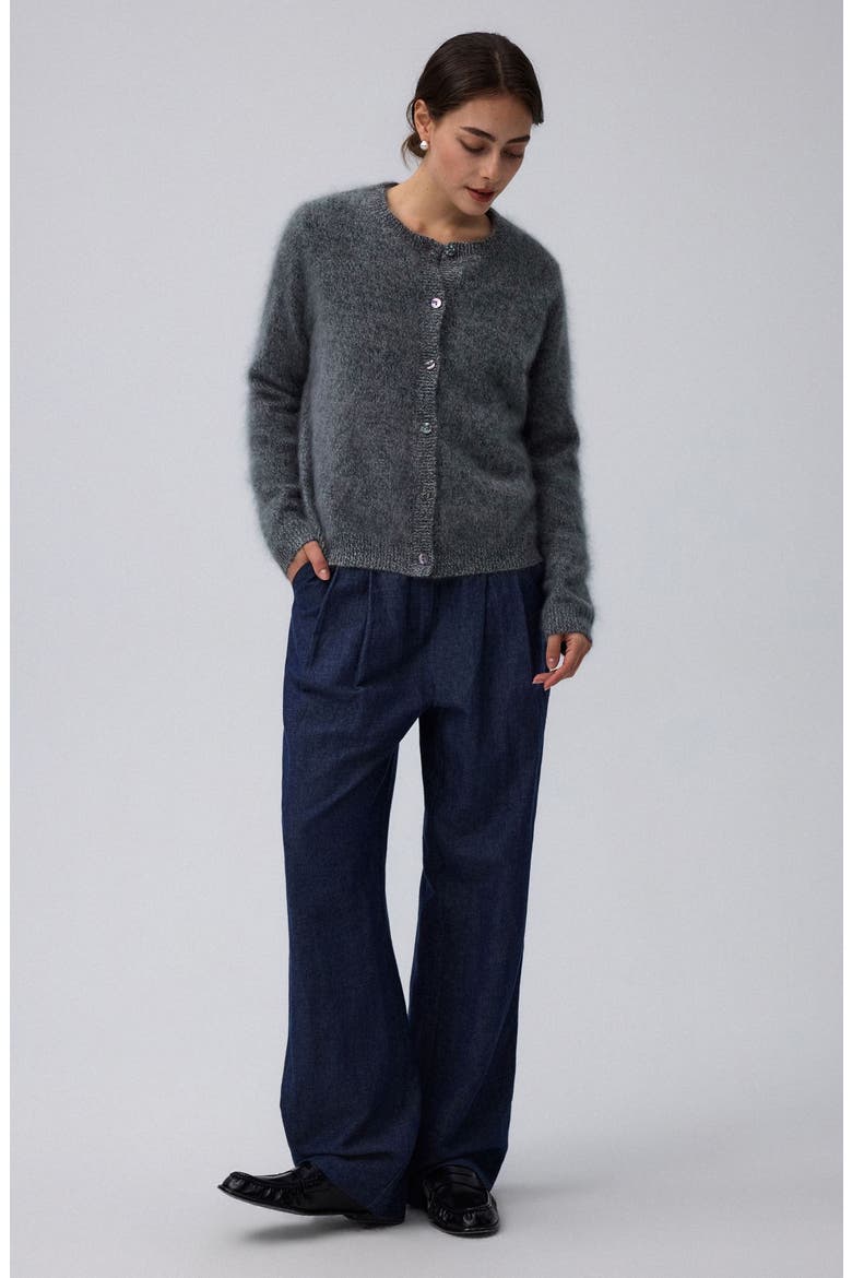 High Rise Trousers, Alternate, color, denim