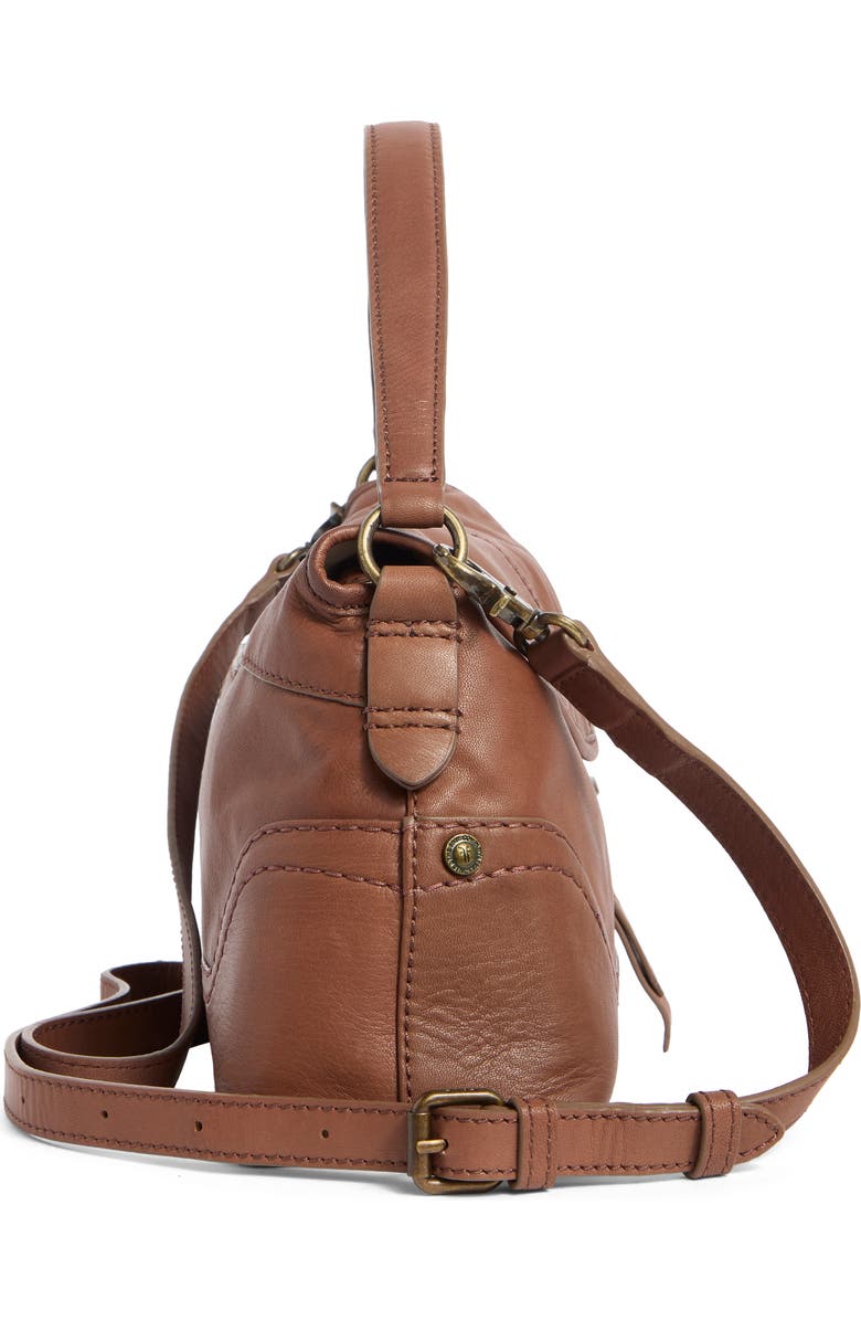 Frye Campus Leather Shoulder Bag, Alternate, color, Cognac