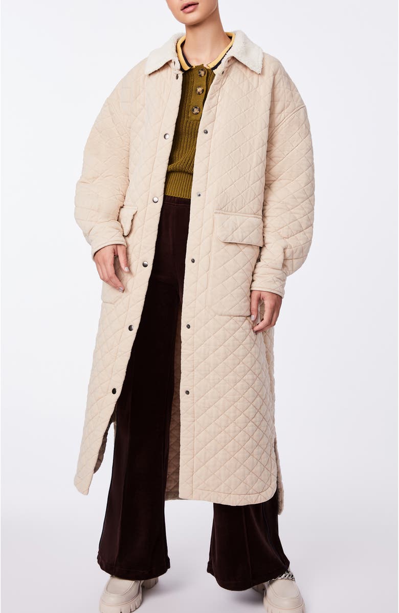 BERNIE Country Charm Quilted Longline Cotton Jacket, Alternate, color,