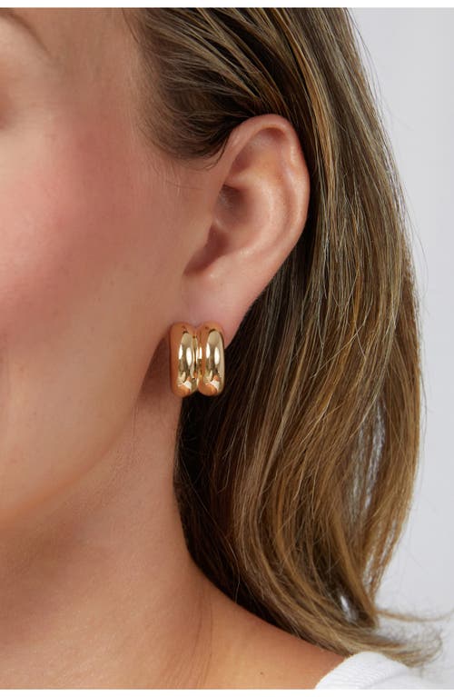 Miranda Frye Chloe Double Row Huggie Hoop Earrings In Gold